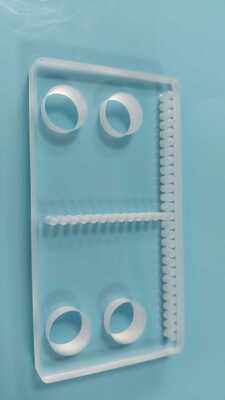 40 Array Optical Precision Bracket 60mm × 32mm × 5mm High Flatness Optical Mounting Base For Optical Sensor Arrays