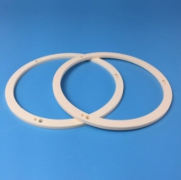 White Annular Perforated Ceramic Part Ultimate Choice for Industrial