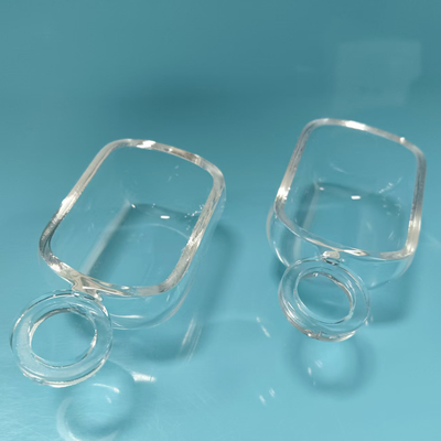 High Purity Fused Silica Quartz Boat Custom Glass Parts Integral Forming For Semiconductor Annealing Tray